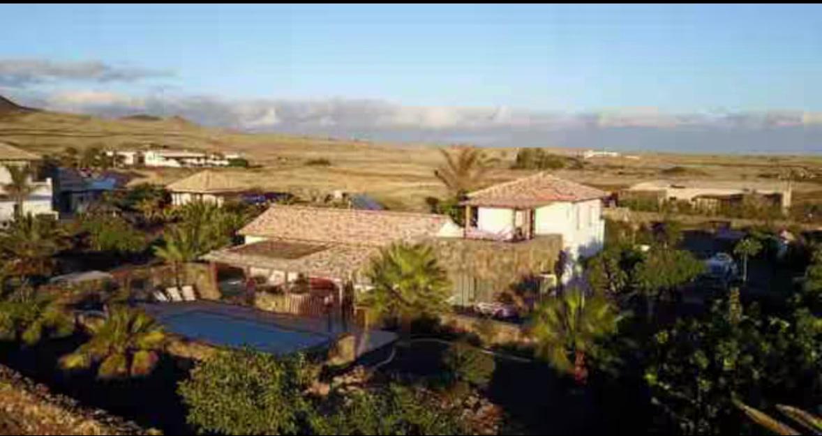 Luftaufnahme der Yoga-Finca in Lajares